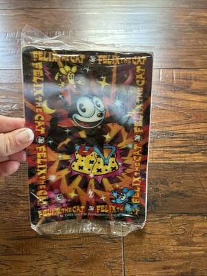 Vintage Felix The Cat Hologram 3D Mini  Poster Wendy s Kids Meal Toy 1996