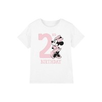 Minnie Mouse T-Shirt MäDchen 7-8 Jahre Weiß Geburtstag Shirt