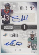 2016 Contenders Round Numbers Dual 14/30 Leonte Carroo Braxton Miller Auto 0f8