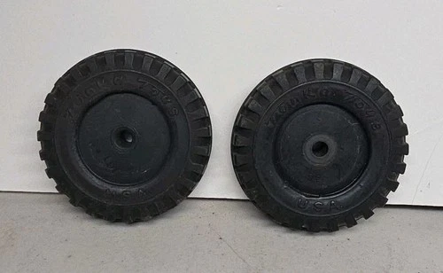 2 Vintage Tonka Wheels/Tires For 1950s/1960s Toy Trucks