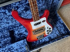 Rickenbacker RIC Model 4003S Bass Guitar Fireglo w/ Vintage Reissue Silver Case