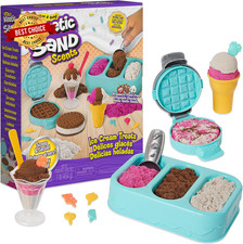 Kinetic Sand Scents, Ice Cream Treats Playset with 3 Colors Scented Play Sand...