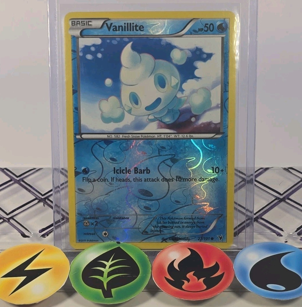 Pokémon TCG Vanillite 27/101 Noble Victories Reverse Holo 2011 LP