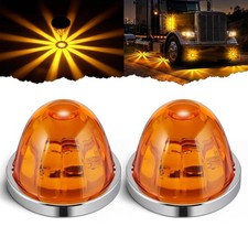 2PCS Watermelon Lights, Strobe Constant Dual Function Amber LED Watermelon Lig