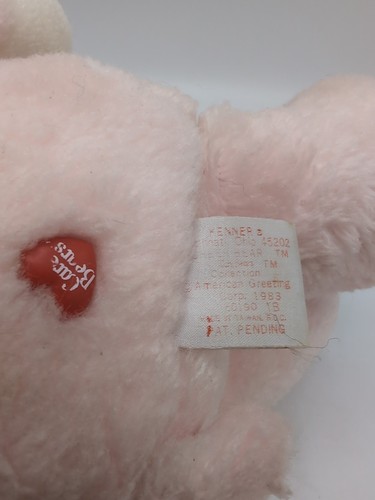 Lote de peluches vintage 1983 Care Bears Love a Lot, Bedtime & Cheer Bear - Imagen 12 de 23