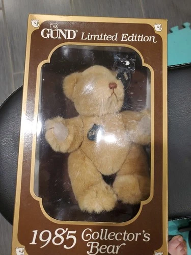 Gund 1985 Collector's Bear Limited Edition Plush Teddy Bear Stuffed Animal Boxed