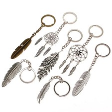 1 Piece Fashion Dream Catcher Key Car Keychains Creative Feather Keyring Handmad