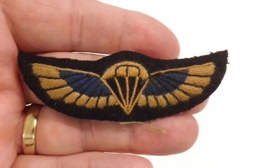 MILITARY CLOTH BADGE WW2 SAS PARACHUTE WINGS SPECIAL AIR SERVICE 8 X 2.75CM 1838