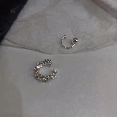 Clip On Earrings Retro Cold Wind Ear Bone Cuff No Piercing Statement 1 Pair