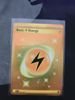 Pokémon Basic Electro Energy Gold Rare Paldea Evolved
