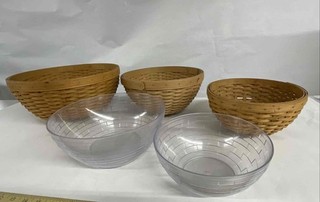 Longaberger Hand Woven Fruit Baskets