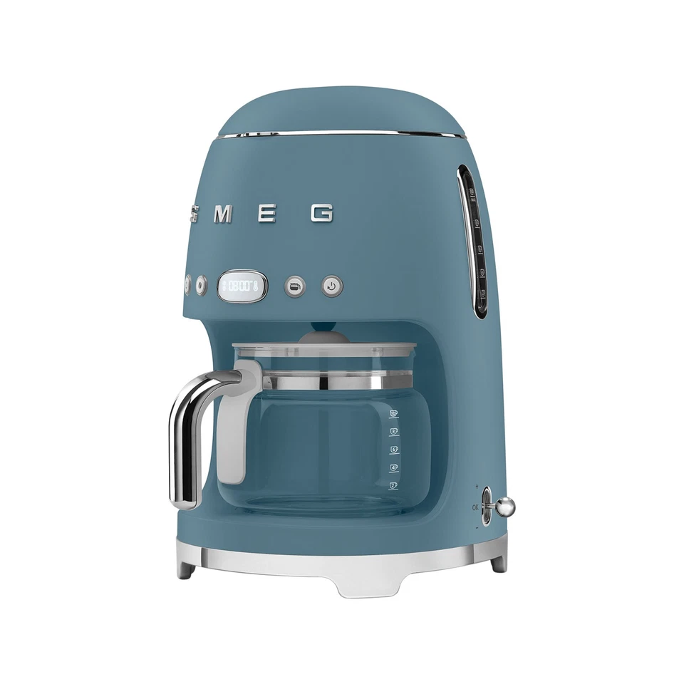 Machine à Café Filtre Smeg Années 50 DCF02SBMEU Bleu orage - Photo 2/3