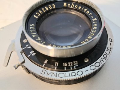 4x5 Schneider Kreuznach Xenar 135mm F4.7 Lens /Compur D Shutter