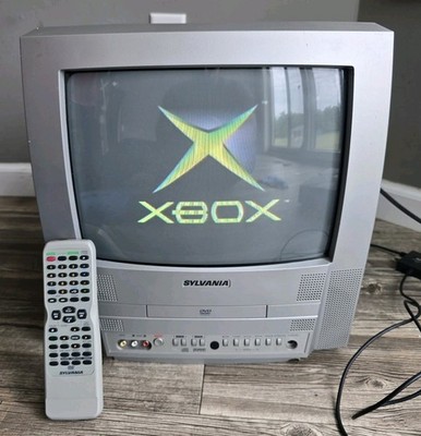 Sylvania CRT 13'' Gaming Kitchen TV DVD Combo 6513DF W/ Remote Aux 2005