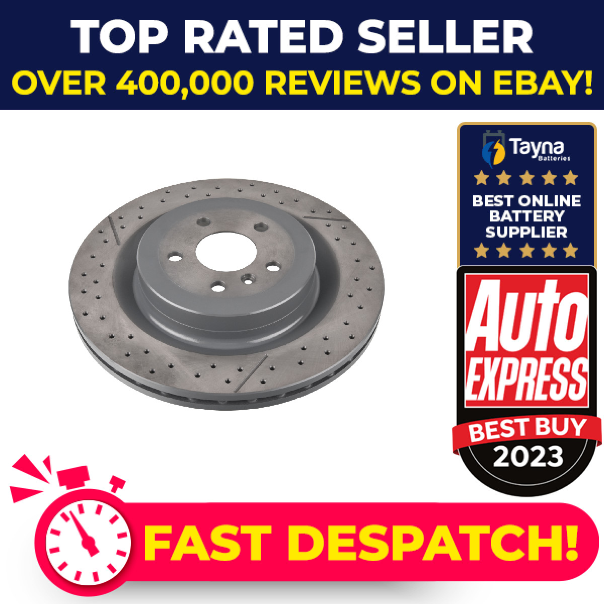 2x Brake Discs Pair Vented fits MERCEDES GLE400 C292 3.0 Rear 15 to 19 345mm Set