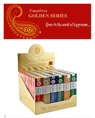 Vijayshree Golden Incense Nag Champa  Must buy 2 or more or order will cancel