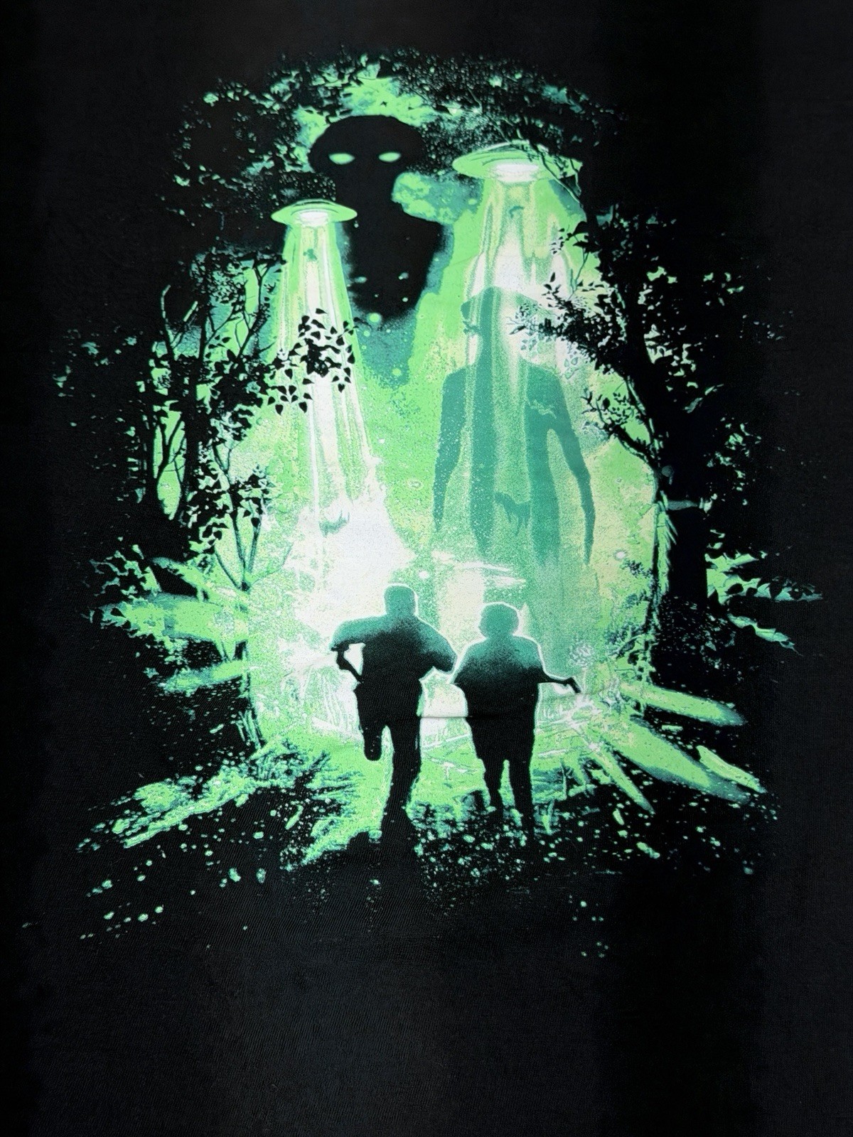 The Xfiles Lootcrate Alien Abduction Black Tshirt Graphic Tee Size XL image 2