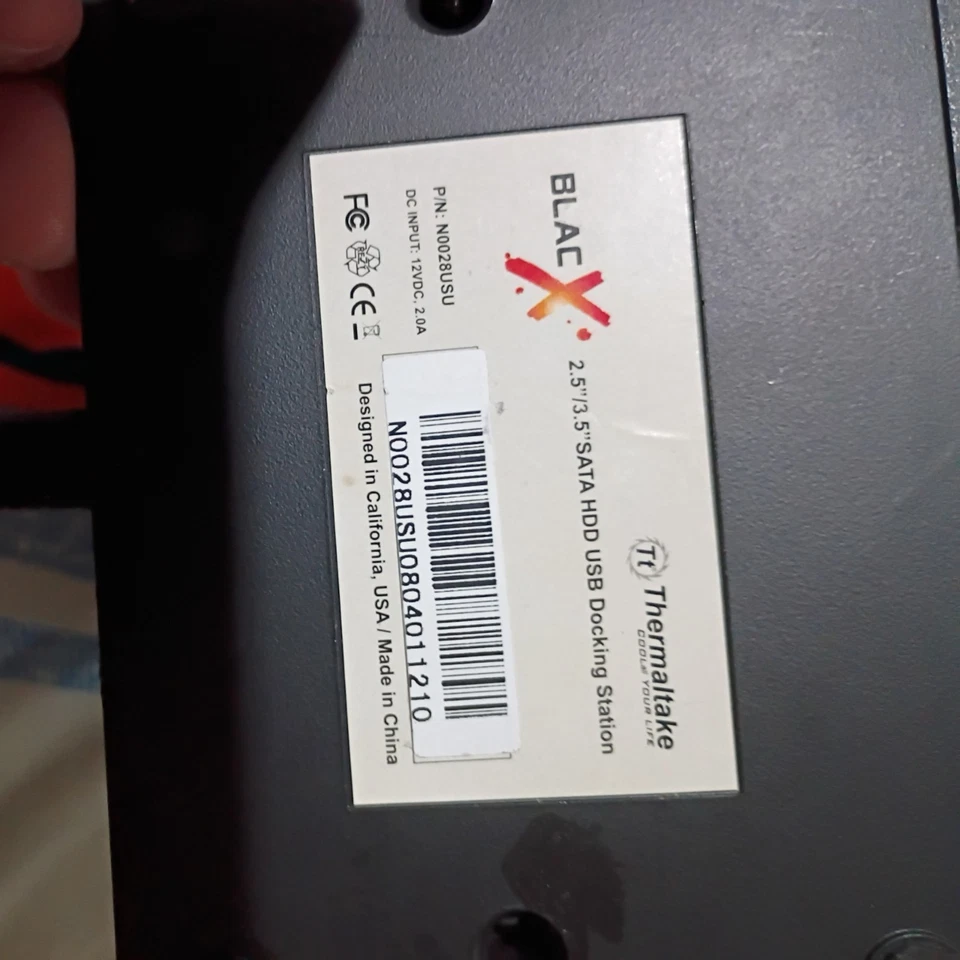 Thermaltake BlacX Duet Dual 2.5/3.5 SATA HDD eSATA & USB Docking Station ST0014U - Image 2 of 2