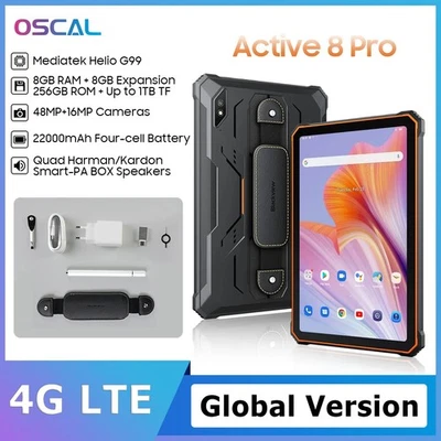 Tablet Resistente Versión Global Blackview Active 8 Pro 16G+256GB 48MP IP68 22000mAh