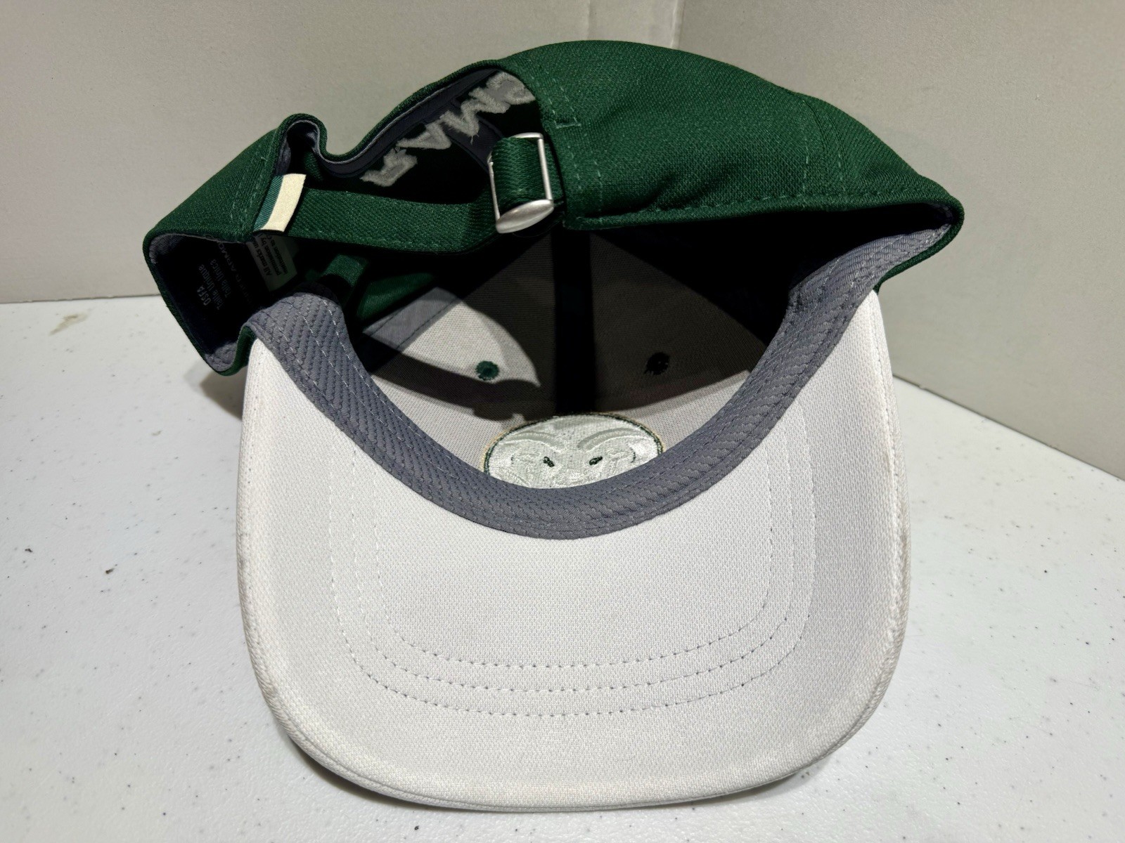 Colorado State Rams NCAA Under Armour Men’s Adjustable Hat Cap Green & White thumbnail 12