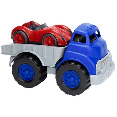 Green Toys Pritschen LKW Fahrzeug mit Rennwagen BPA frei 100% recycelt