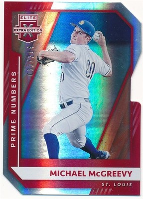 MICHAEL MCGREEVY 2021 ELITE EXTRA EDITION DIE-CUT PRIME NUMBERS #18 #031/214