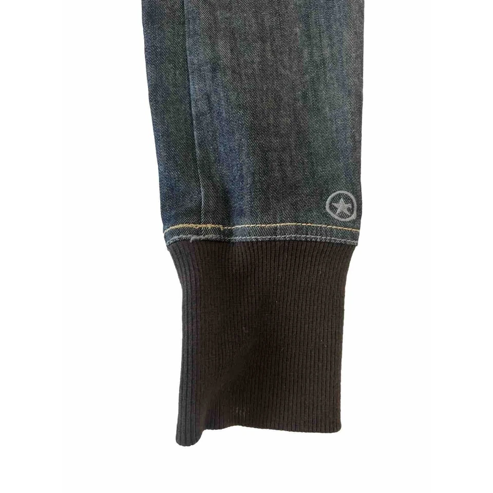 Blazer Converse One Star jaqueta jeans ajustada militar tamanho médio feminino - Imagem 4 de 4