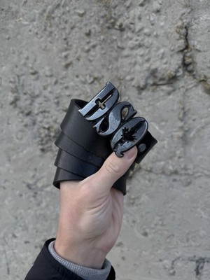 Dsquared2 Metallic Canada Vintage Leather Belt