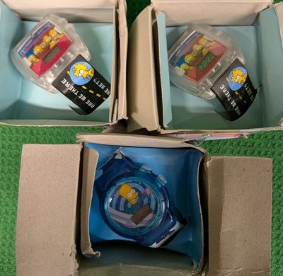 Vintage Simpsons Burger King Talking Watch Lot of 3 Free Shipping 