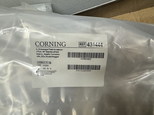 Corning Erlenmeyer Kolben Zubehör, 2 Anschlüsse, 18" Diptube Vent Aseptic Connec 431444 - Bild 2 von 2