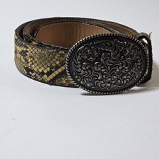 Vintage Justin Genuine Snake Leather Belt Size 28 RARE 290C Cowboy