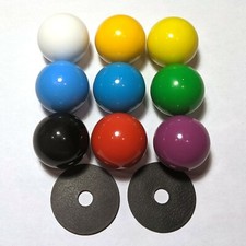 Parte superior de bola de joystick arcade para Sanwa y Arcade 1UP - ¡Selecciona un color! (Vendedor de EE. UU.)