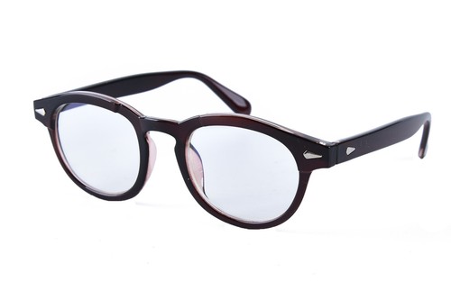 Anteojos Beison Borde Completo Redondos Unisex Retro Anteojos Marco Lentes Transparentes - Imagen 15 de 21