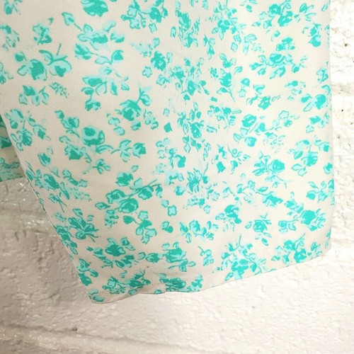 Levi's Women's Puff 3/4 Sleeve Cropped Blouse Electric Green Floral Size Medium - Picture 16 of 23