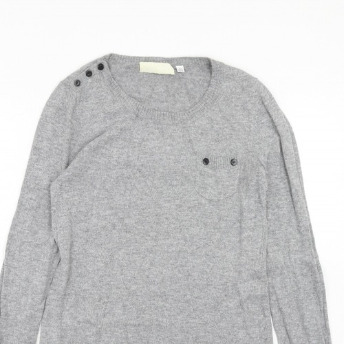 Ronit Zilkha Womens Grey Viscose Blend Jumper Dress Size L - Picture 3 of 10