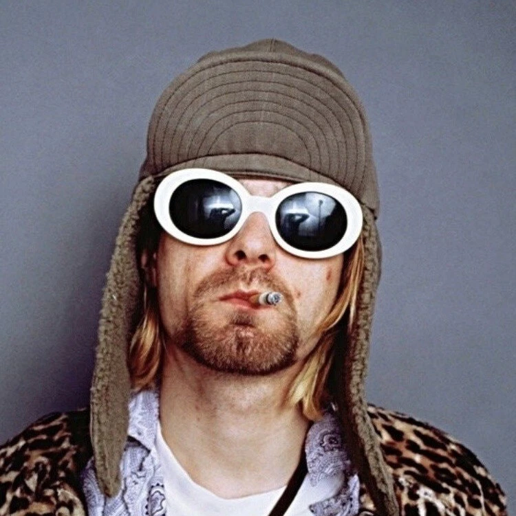 Kurt cobain lunette blanche cheap