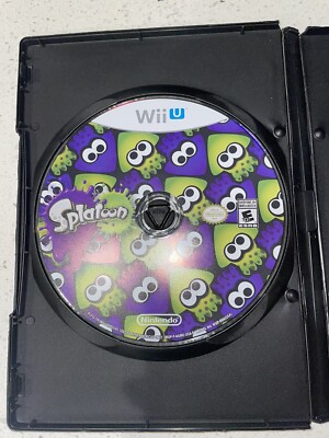 Splatoon Wii U, 2015 Disc Only (Blank/Black Case Included) Preowned ...