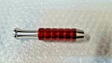 LARGE METAL TOBACCO SMOKING PIPE MADE IN USA !!!!! RED/SILVER SALE !!!