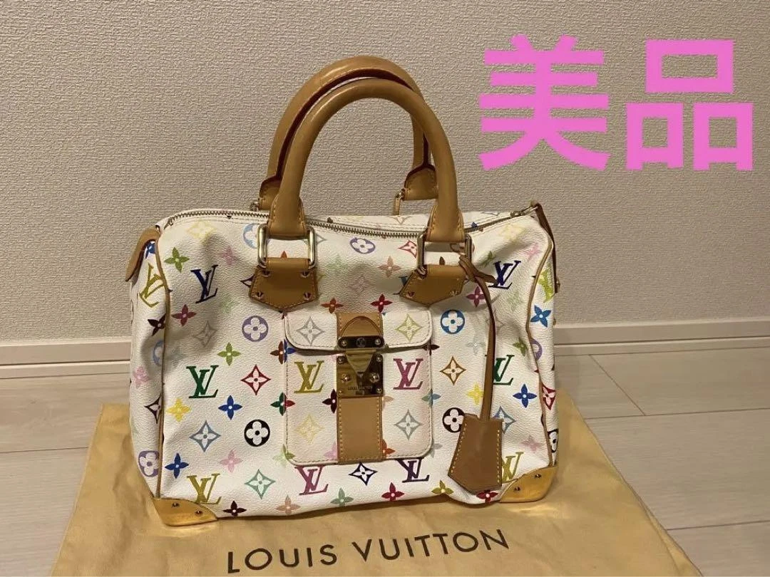 Louis Vuitton Bag Multicolor Speedy 30 Bron white monogram from japan