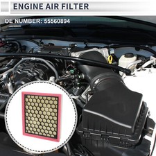 Car Engine Air Filter No.55560894 for Buick LaCrosse 2010-2016 1 Pcs Long life