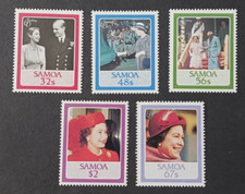Stamps Samoa  1986,   Queen Elizabeth II, 60th Birthday