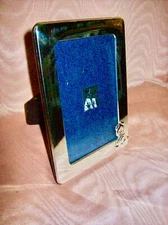 TIZO STERLING SILVER TEDDY BEAR MOTIF EASEL BACK PICTURE/PHOTO FRAME - BABY/KIDS