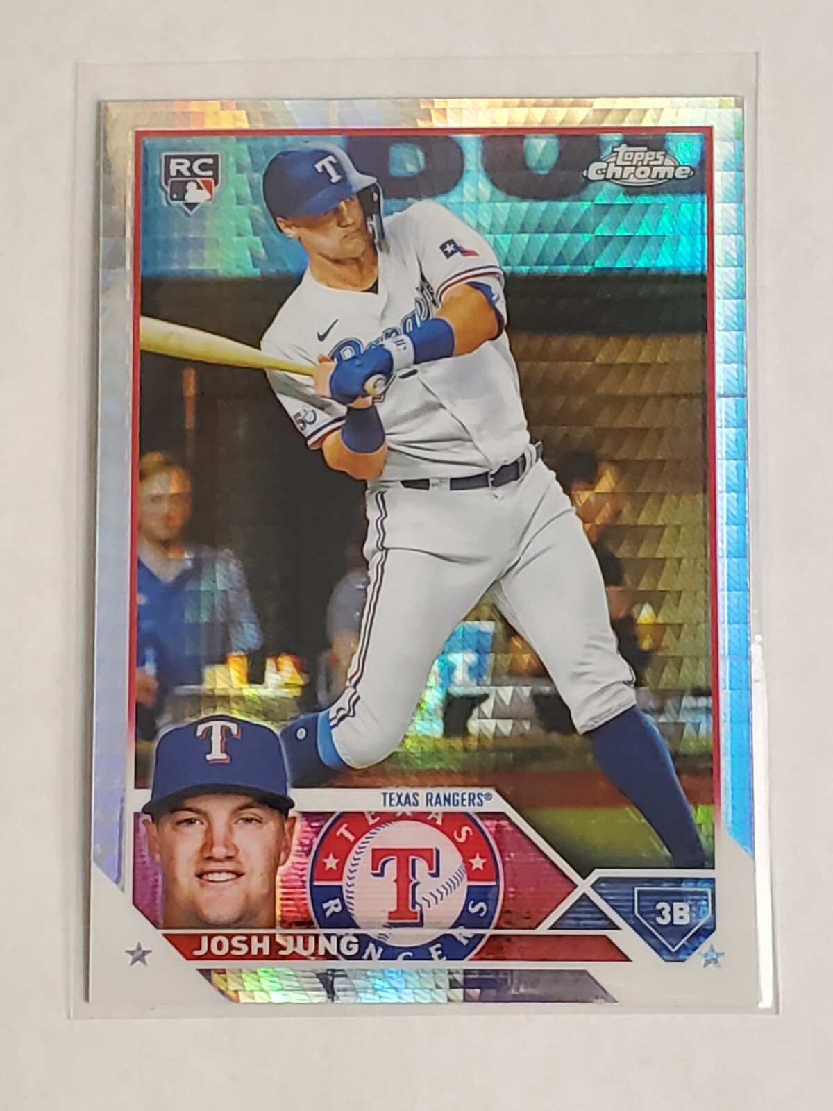 2023 TOPPS CHROME PRISM REFRACTOR JOSH JUNG RC #93