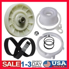 W10721967 Washer Pulley Clutch Kit & W10006384 Washer Drive Belt,for Whirlpool