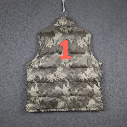HACKETT Gilet Jacket Mens 3XL Army Polo Team Camouflage Puffer Vest Reversible - Picture 3 of 13
