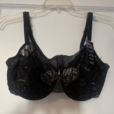 Bali Lace Desire Underwire Bra 6543 / Black  - 42C - Brand New - Free Shipping