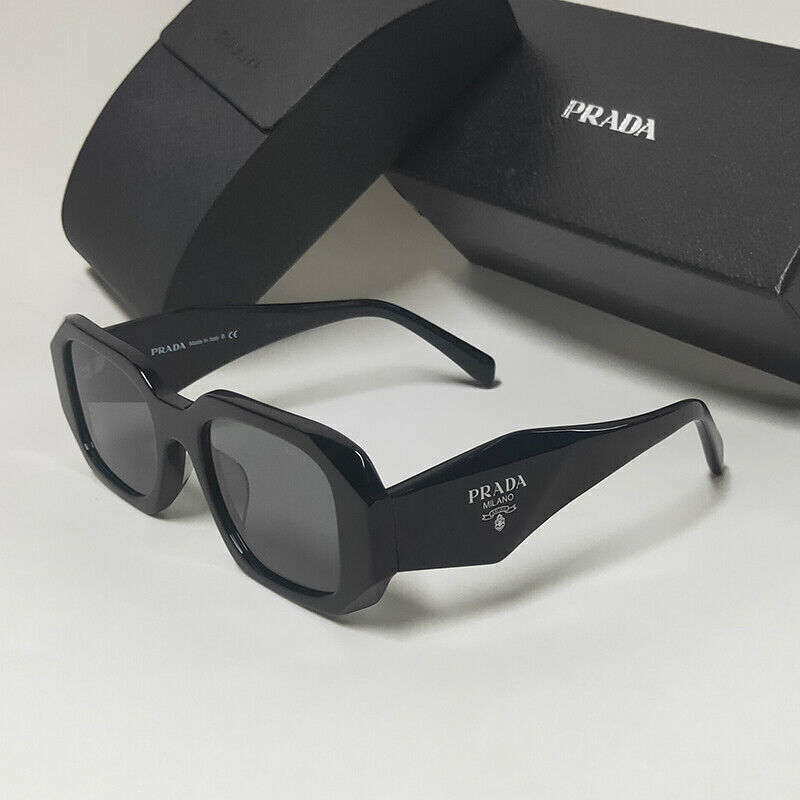 プラダ Prada OPR 17WS ブラック サングラス Prada PR 17WS Sunglasses | LensCrafters