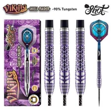 Shot Viking Shield-Maiden Steel Tip Dart Set-90% Tungsten Barrels-23gm