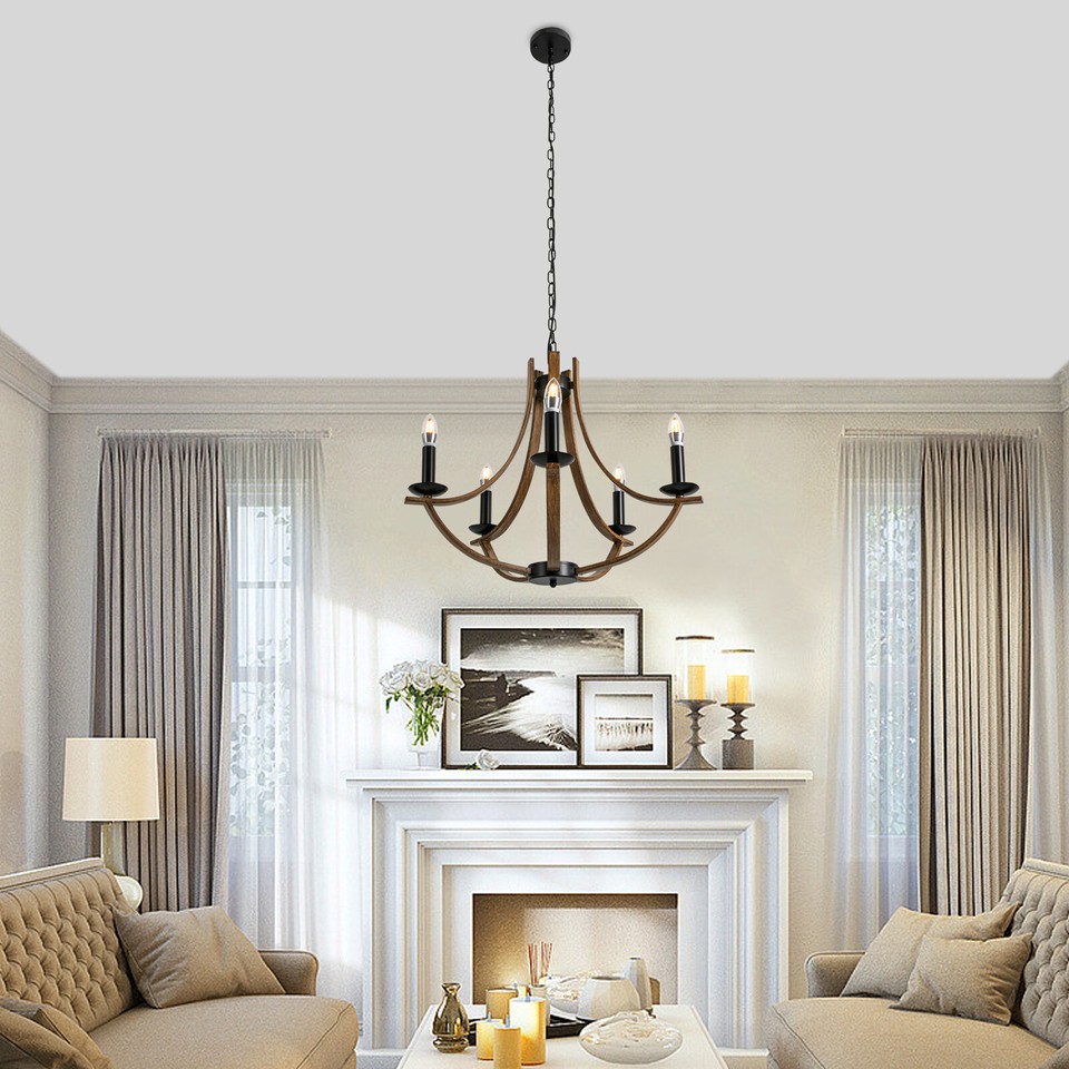 Modern Fixture 5Light Chandelier Hanging Light Fixtures For Kitchen