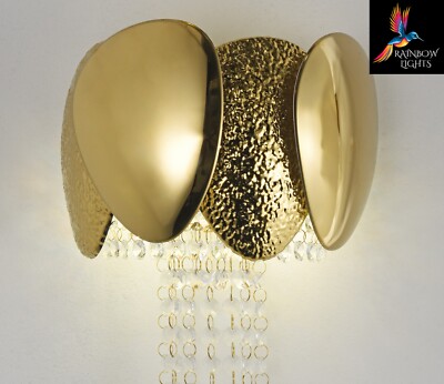 Italian-Inspired Crystal Tassel Wall Sconce Contemporary Indoor Wall Lighting